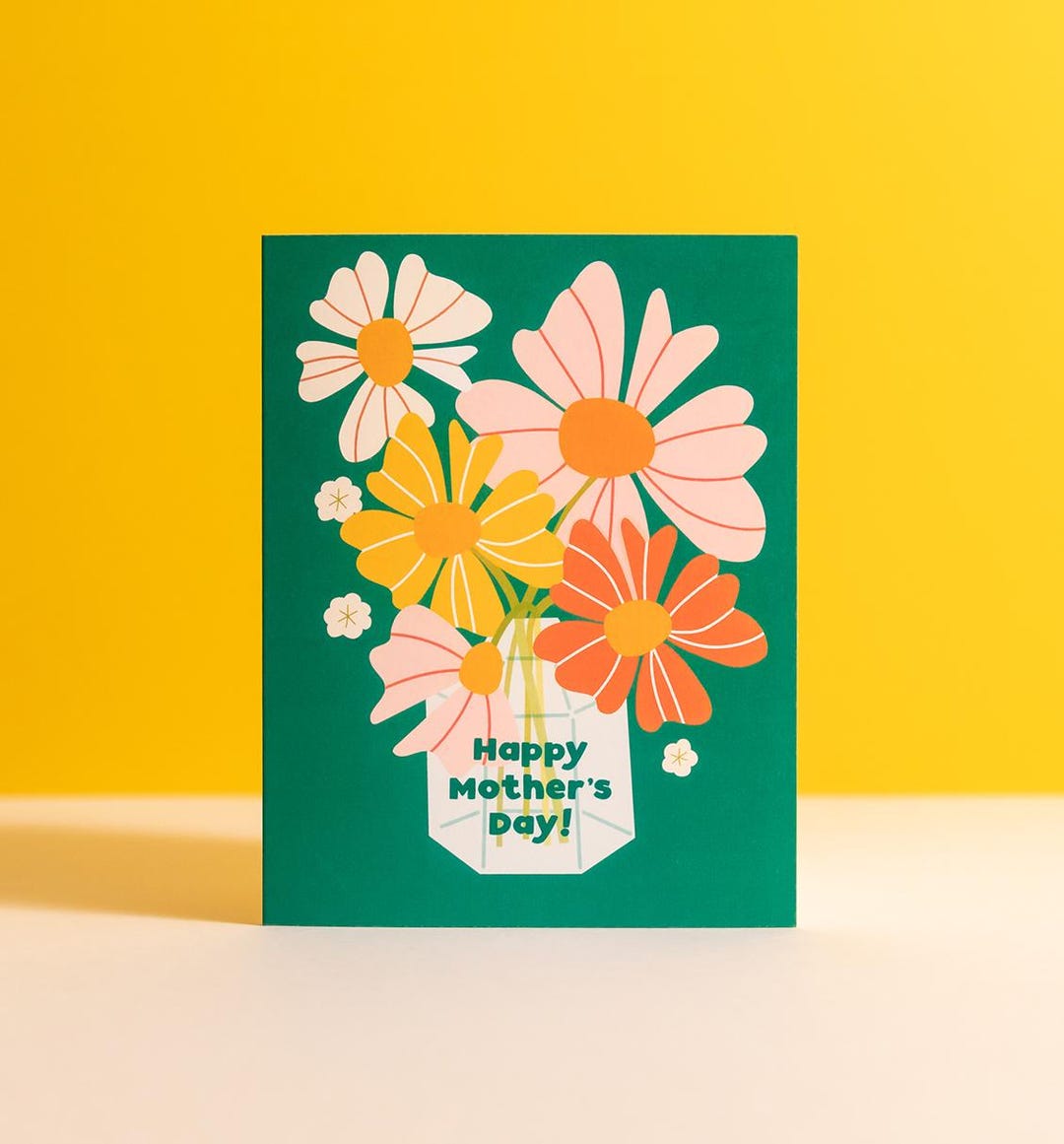 Mother's Day Floral Greeting Card | Bouquet of Flowers for Mom - Etsy