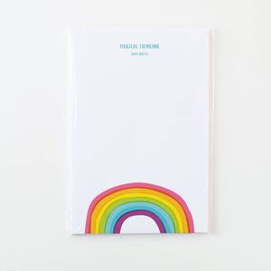 Magical Thinking note pads Illustrated Rainbow Notepad Organizational Tools 45 sheets gift image 1