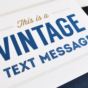 Vintage Text Message All Occasion Greeting Card Box Set of 8 Funny Humor Just Because image 3