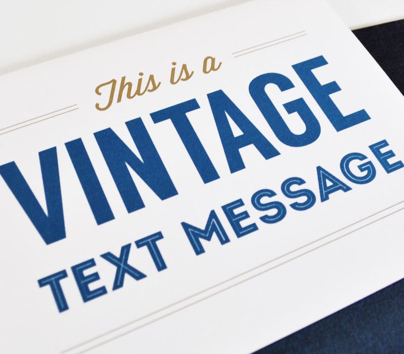 Vintage Text Message All Occasion Greeting Card Box Set of 8 Funny Humor Just Because image 3