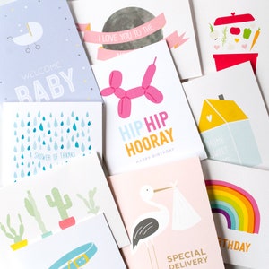 Greeting Card Grab Bag 10 assorted occasion cards Birthday, thank you, and everyday occasions FREE SHIPPING image 8