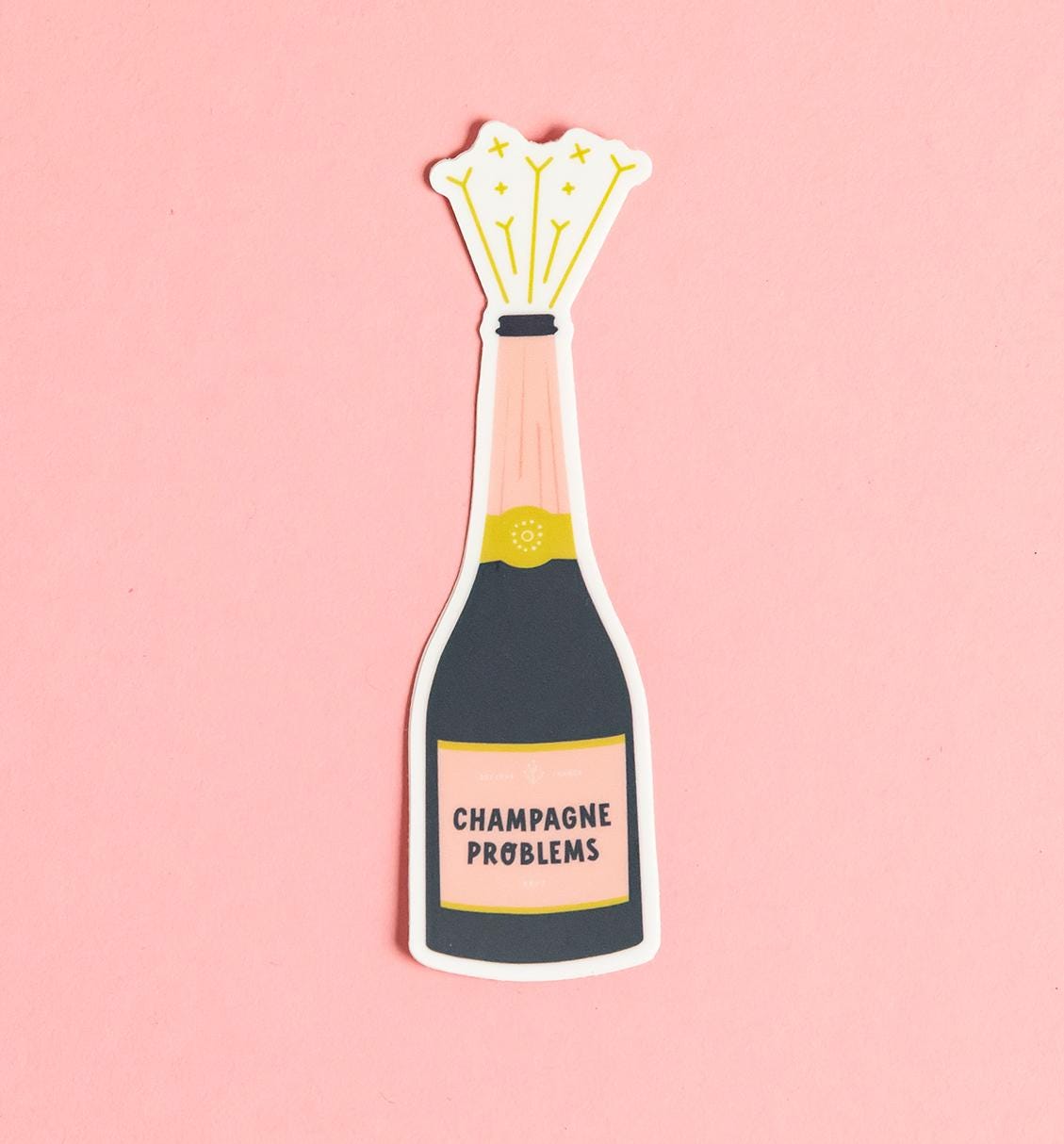 Champagne Life Sticker | Champagne Problems Die-cut Vinyl | Boozy