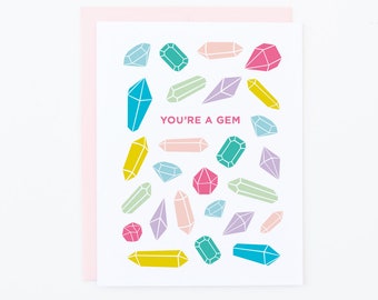 You're A Gem Greeting Card | Thank You | All Occasion | Love & Friendship | Just Because