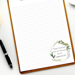 Campaña Conmemorativa EN ESPAÑOL / Lucas 22:19 / Escritura de cartas JW Estacionaria / Invitación a la Cena del Señor / Descarga instantánea