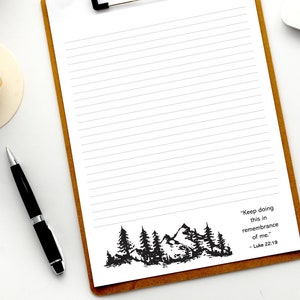 Campaña Conmemorativa / Lucas 22:19 / JW Escritura de cartas estacionarias / Invitación a la Cena del Señor / Descarga instantánea en inglés