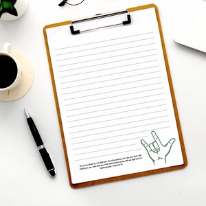 Isaías 41:10 / Dios se preocupa / Ansiedad / ASL / Hoja de escritura de cartas JW / Descarga instantánea / Digital