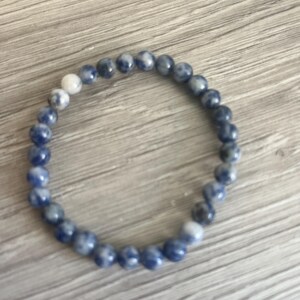Blue jasper stone bracelet