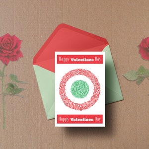 CARTA DI FELICE SAN VALENTINO, Carta speciale originale, Stampa con citazione d'amore, Regalo carino per il giorno, Stampe scaricabili, Biglietti con stampa digitale