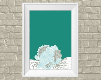 Hand Drawn Spider Line Art: Abstract Spirit Artwork (Digital Download)