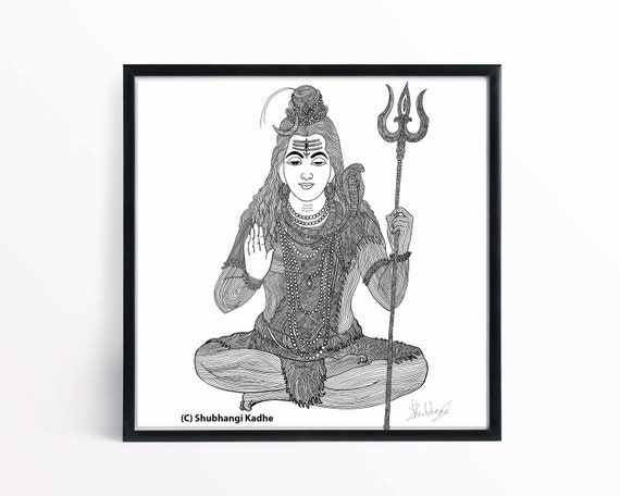 Lord shiva Pencil art iPhone X Case by Pradeep Prajapati - Pixels