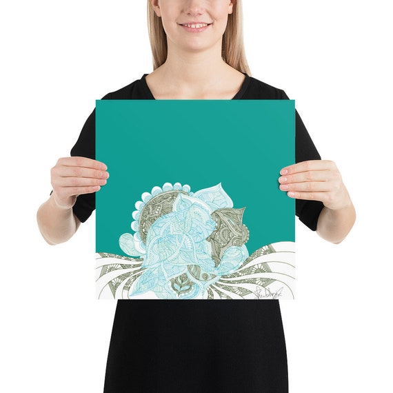 Abstract Line Art Handmade Wall Print Spider Wall Art Etsy