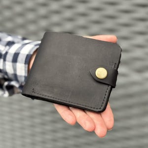 Leren slanke kaartportemonnee, gepersonaliseerde gegraveerde portemonnee, portemonnee voorvak, slanke minimalistische portemonnee voor mannen, cadeau voor zus en echtgenoot