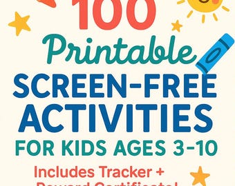 100 schermvrije activiteiten voor kinderen, Challenge Tracker (pdf)