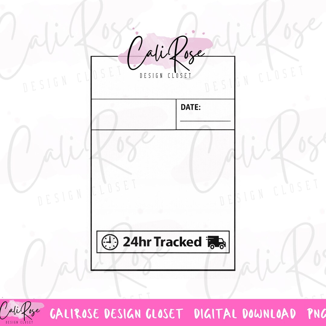 6x4 Thermal Label Template Png Digital Download - Etsy