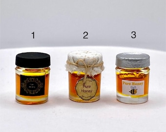 Dollhouse Honey Jars 1:12 scale