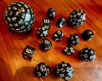 その他 DICE3110 Zocchi Style Fifteen Piece Polyhedral TTRPG Dice Set | D3 | D4