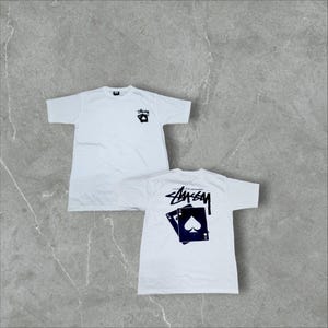 Cartão Stussy Pocker + bolsa de polietileno grátis e cartão de etiqueta