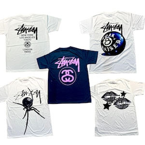 Confezione da 5 pezzi Stussy + buste in polietilene e cartellini omaggio