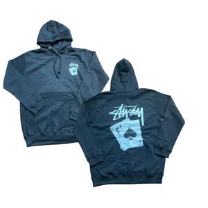 Stüssy Würfel Hoodie + gratis Polythene Tasche & Karte