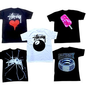 Confezione da 5 pezzi Stussy + buste in polietilene e cartellini omaggio