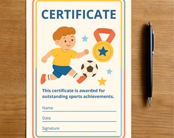 Printable Kids Award Certificates – Homeschool & Classroom Diplomas (Editable PDF)