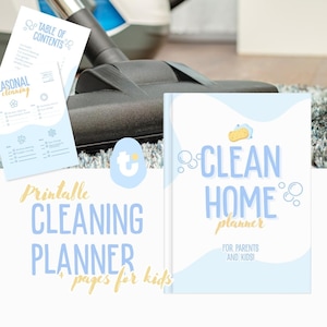Printable Clean Home Planner: Family Chore Chart & Cleaning Schedule (PDF Download)
