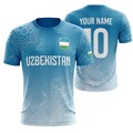 Uzbekistan Soccer Jersey Custom Name Number, Uzbekistan Football Shirt Fan Gift USA product logo