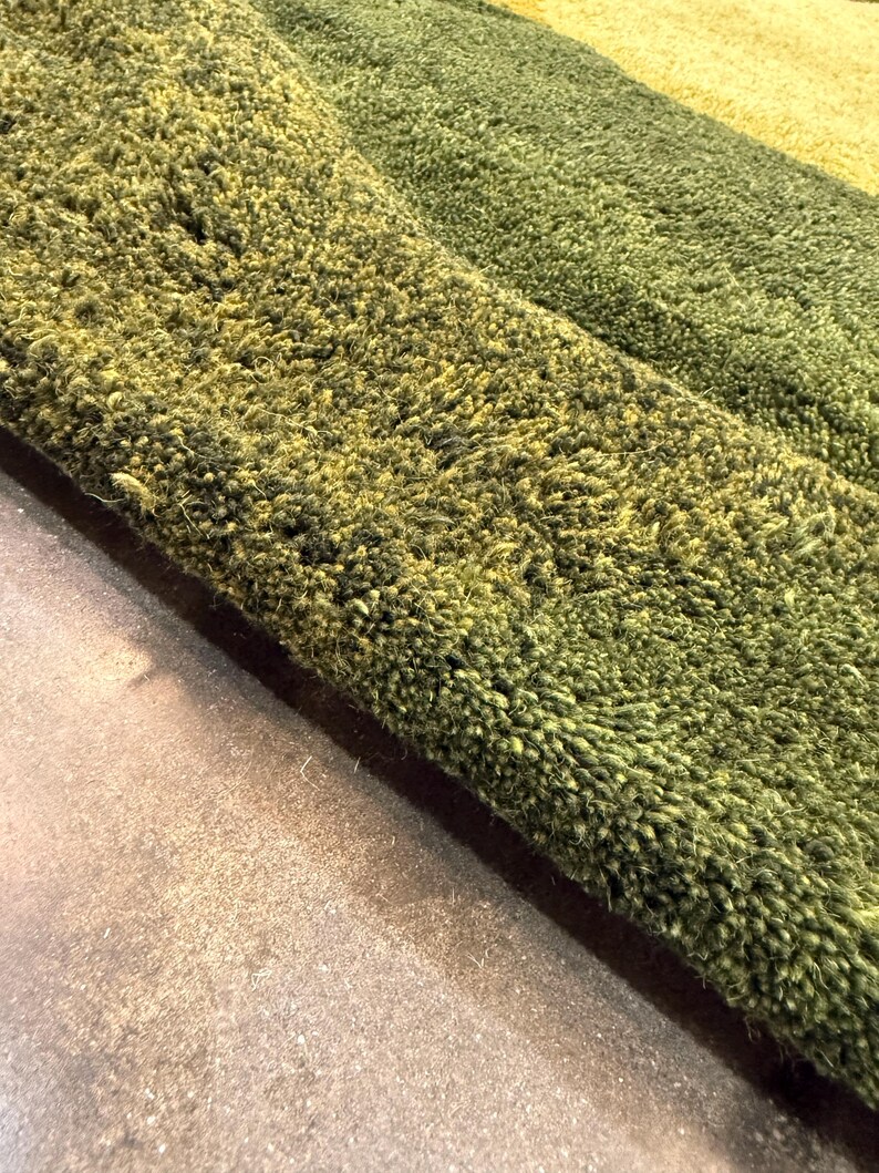 Organic Moss Hand Tufted Rug – 3D High Pile Nature Inspired Statement ...