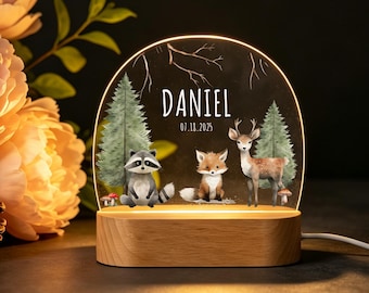 Personalised LED Animal Lamp, Animals Light,Kids Night Light Gift,Christmas Gifts for Kids,Kids Bedroom Nursery Table Light