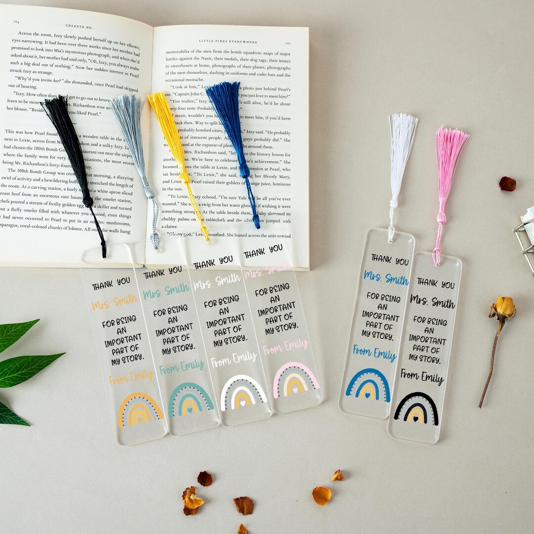 Teacher Appreciation Gifts,custom Bookmark for Teacher,thank You Gifts ...