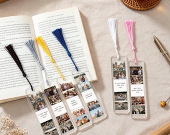 Personalized Photo Bookmark: Custom Gift for Families, Friends, Book Lovers, Readers