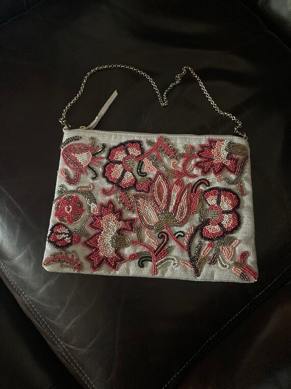 Chico’s Beaded Floral Purse, Vintage Chico’s Hand… - image 4