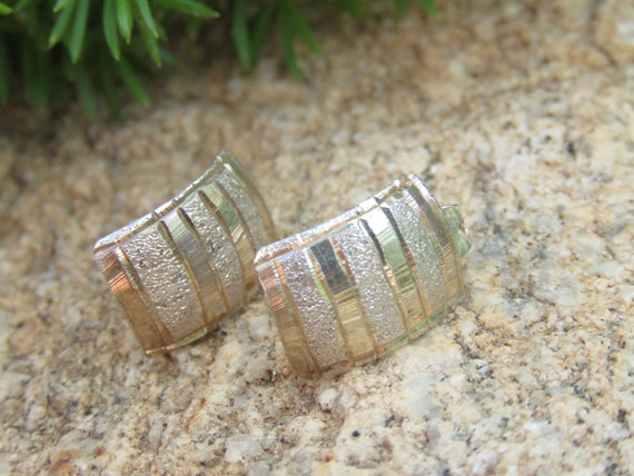 Sterling Silver Rectangular Earrings, 925 Jewelry… - image 4