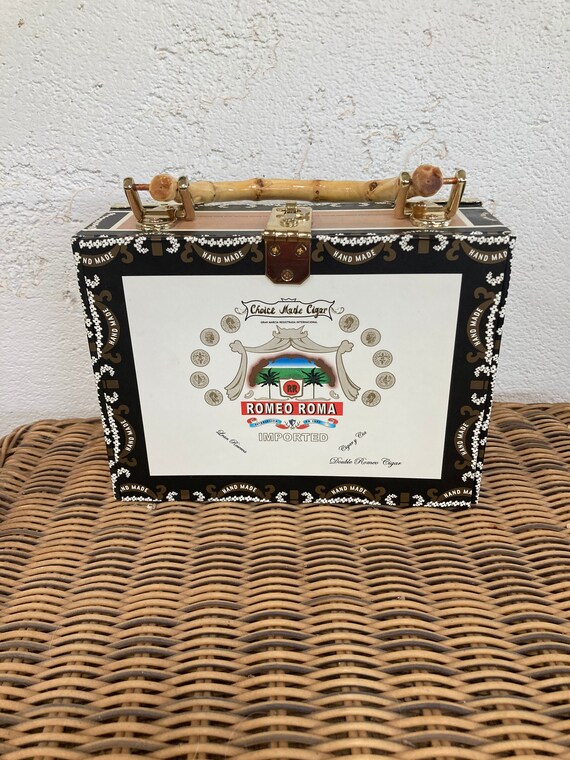 Double Romeo Roma Cigar Box Purse, Vintage Top Ha… - image 7