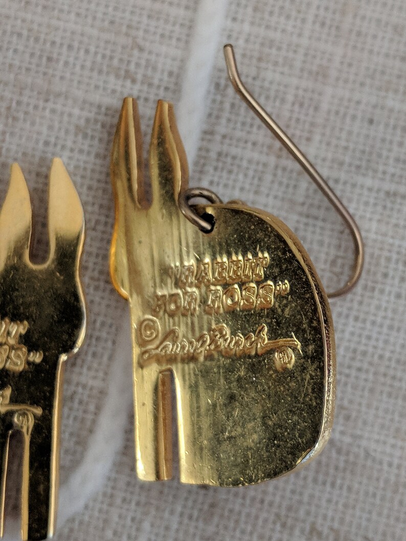 Laural Burch Rabbit For Ross Enmaled Dangle /& Drop Earrings Signed Artisan Jewelry Easter Wear,