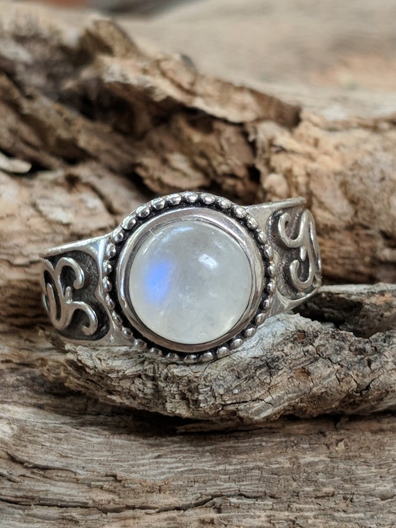 SILPADA Moonstone Sterling Silver Ring, India 925,