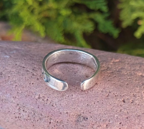 Toe Ring, Rolling Wave Sterling Silver Toe Ring, … - image 6