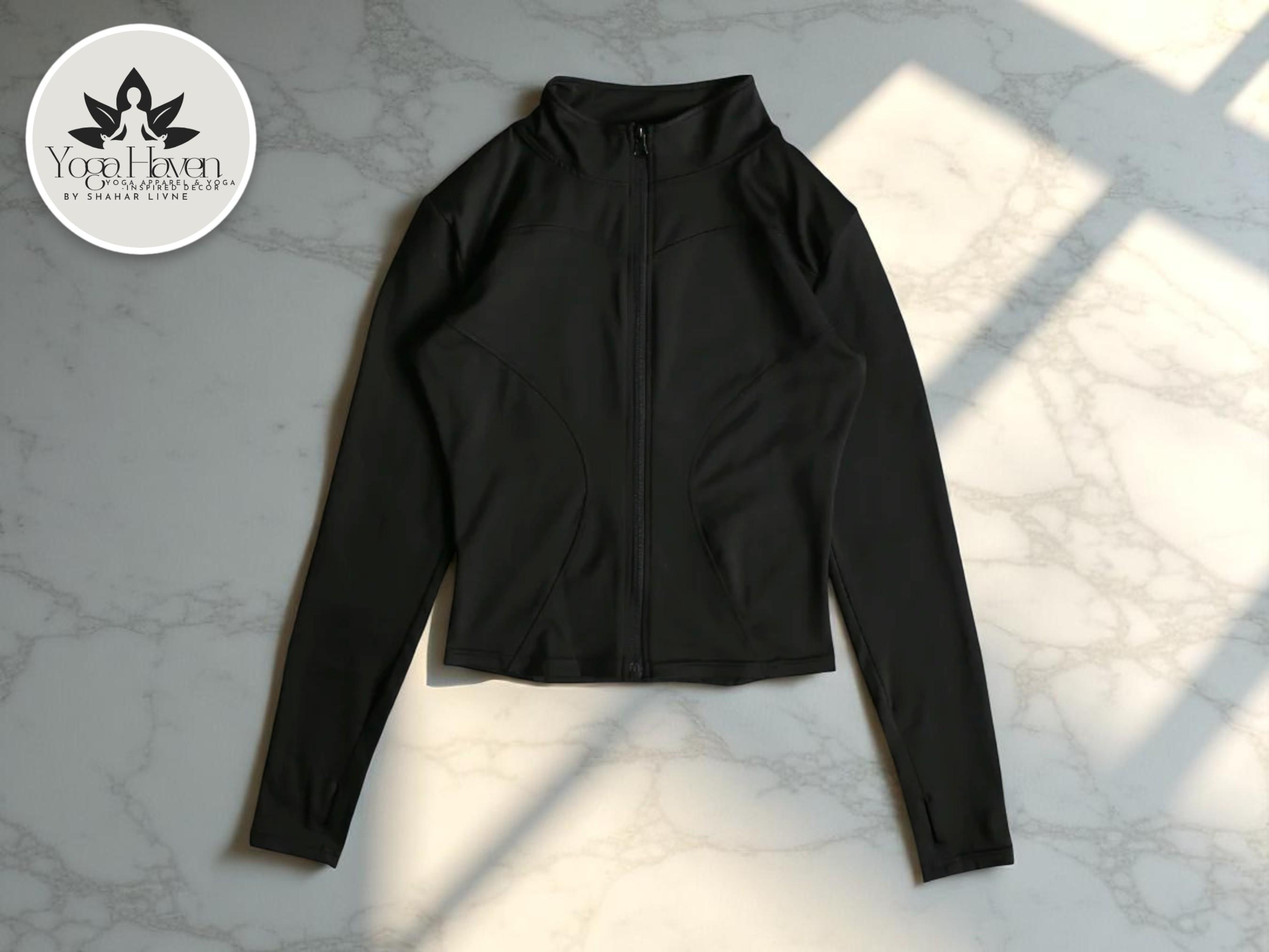 Women’s Zip Yoga Shirt | Long Sleeve Sports Jacket | Cozy Workout Coat | Fitness Running Clothes | Lightweight Gym Apparel