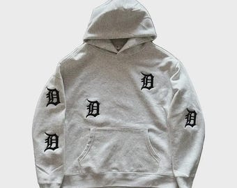 Detroit Embroidered Hoodie Boxy Fit | Embroidered Hoodie