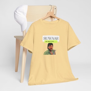 SUWAAR KE BACCHO - Funny Graphic tee | Bollywood Lover | Desi Memes Shirt | Bollywood themed T-shirt, Indian movie dialogue | Desi