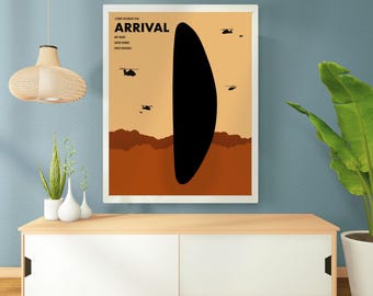 Arrival Movie Poster: Minimalist Sci-Fi Film Art (16x20 Digital Download