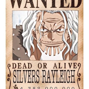 Gesucht One Piece Silber Rayleigh SVG