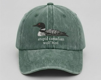 Embroidered Heated Rivalry Hat, Stupid Canadian Wolf Bird Embroidered Cap, Team Hollanov Baseball Hat, LGBT Hockey Fan Gift