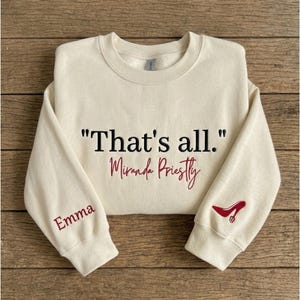Embroidered That's All The Devil Wears Prada Shirt, Miranda Priestly Embroidered Shirt, Fashion Movie Gift, Runway Magazine Hoodie