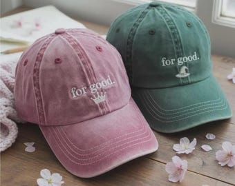 Defying Gravity Wicked Musical Embroidered Baseball Cap, Christmas Change For Good Wicked Embroidered Hat, Musical Movie Gift, Broadway Hat