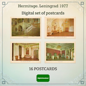 Hermitage - Leningrad 1977 - Digital set of postcards 16