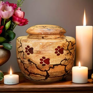 Urne pour animaux de compagnie pour cendres boîte pour urne commémorative pour chien, cendres Urne pour chat, cendres Urne en bois personnalisée gratuite pour crémation Urne pour cendres
