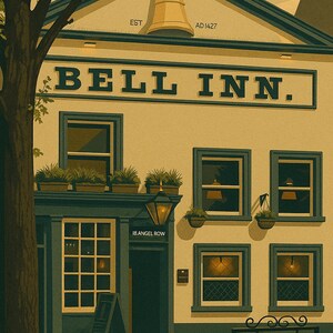 Stampa artistica da parete The Bell Inn Nottingham