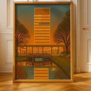 The Arts Tower Sheffield University Sheffield Wall Art Print