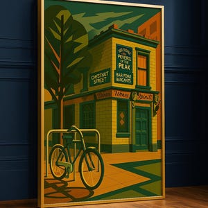 マンチェスターの「ザ・ペヴェリル・オブ・ザ・ピーク」ウォールアートプリント